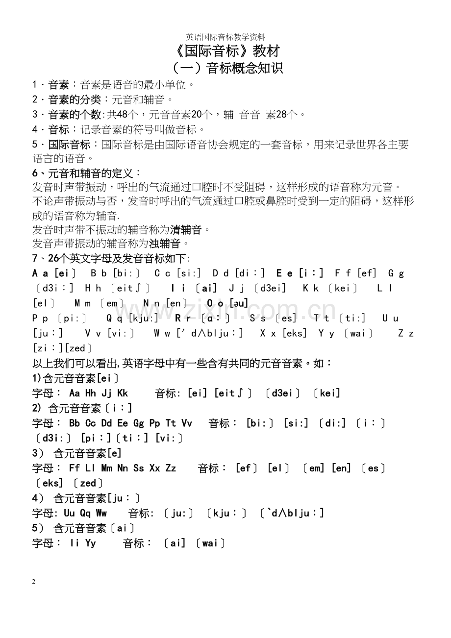 英语国际音标教学资料.docx_第2页