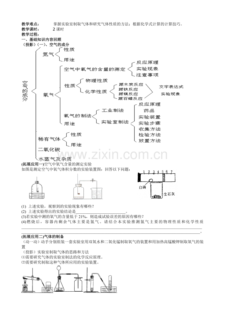 我们周围的空气复习课教案.doc_第2页