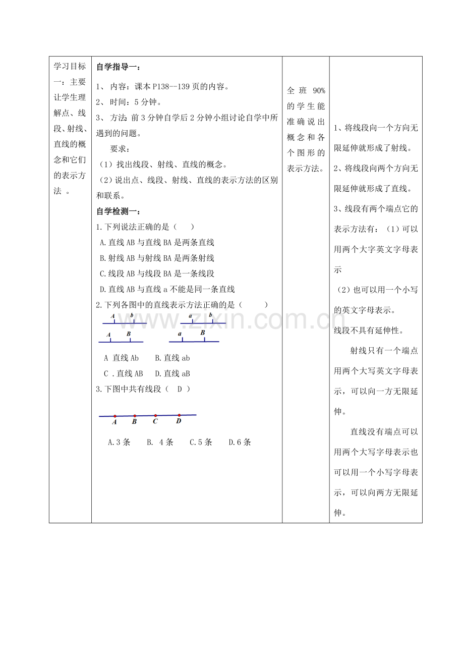 -七年级数学上册 4.5.1 点和线教学设计 （新版）华东师大版-（新版）华东师大版初中七年级上册数学教案.doc_第2页