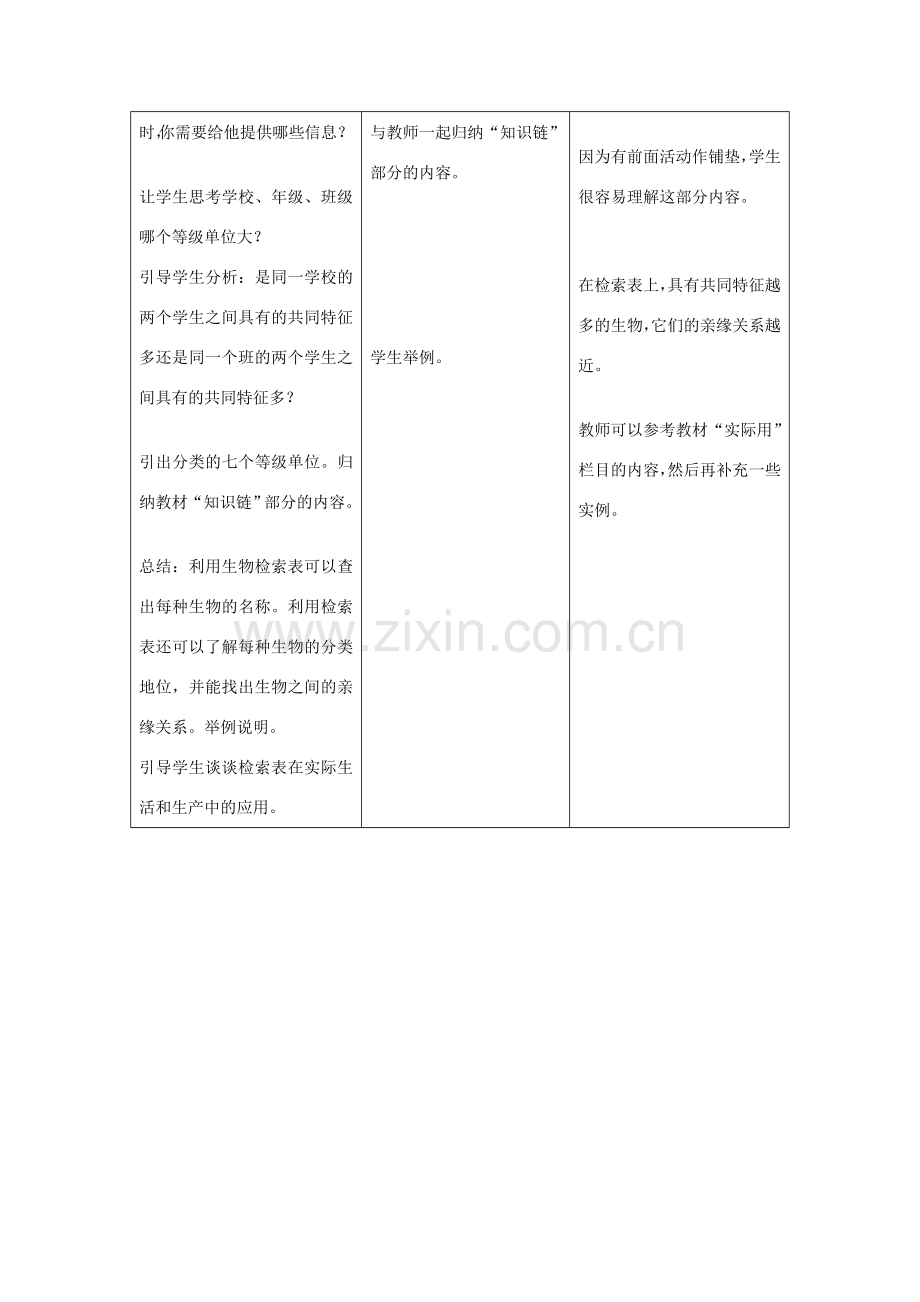 七年级生物上册《4.2 练习对生物进行分类》教案1 翼教版.doc_第3页