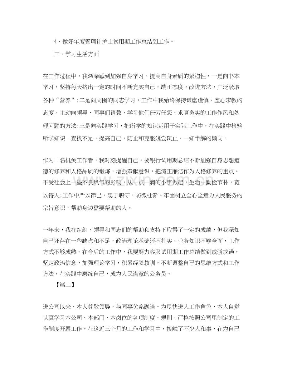 试用期转正工作计划报告.docx_第2页