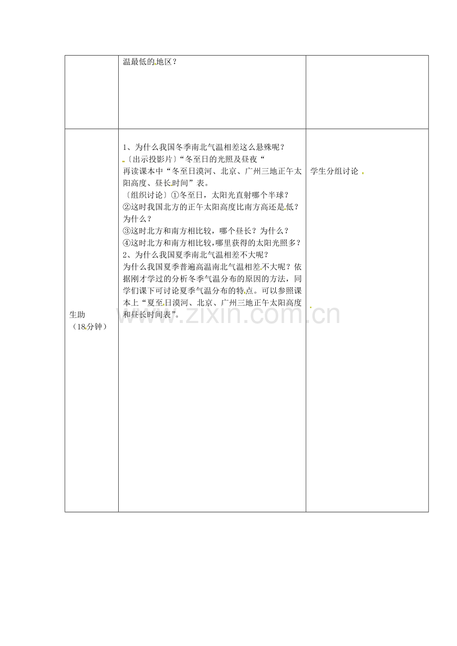 小学教学研究室八年级地理上册 第二章 第二节 中国的气候教案2 湘教版-湘教版初中八年级上册地理教案.doc_第2页