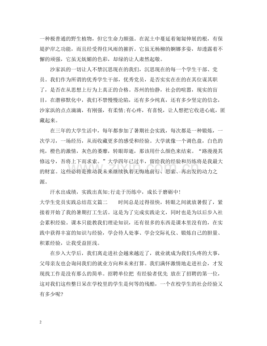 大学生党员实践总结范文3篇.docx_第2页