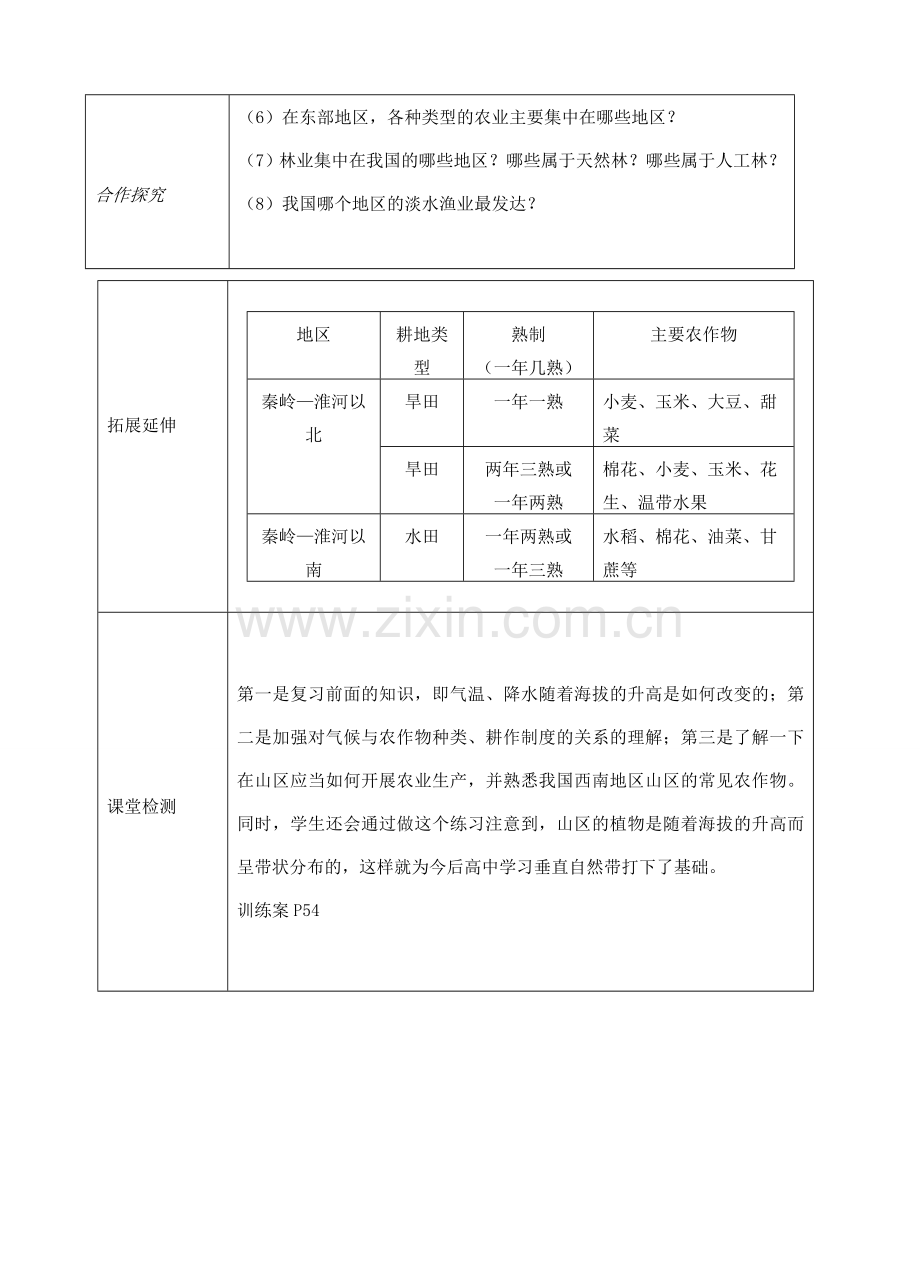 八年级地理上册 第四章 第二节 农业（农业重要性及地区分布）教案 （新版）新人教版-（新版）新人教版初中八年级上册地理教案.doc_第2页