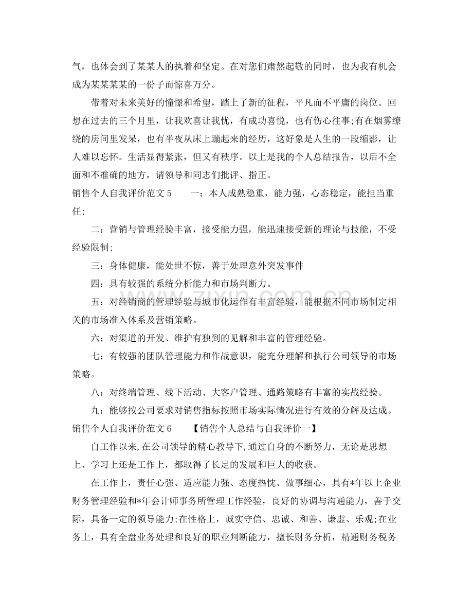 销售个人自我评价范文.docx_第3页