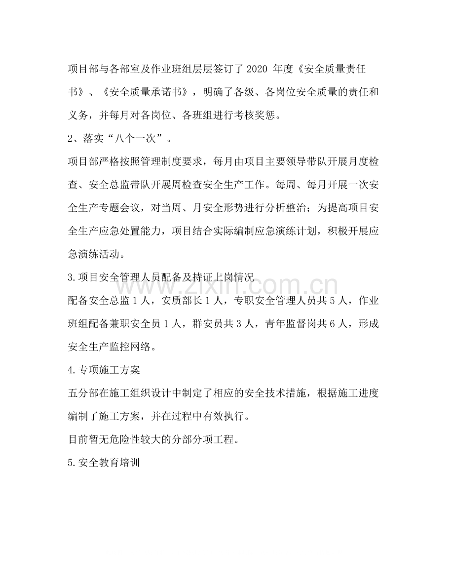 关于落实企业安全生产主体责任整治工作总结.docx_第2页