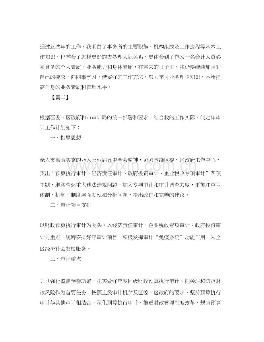 审计专员个人工作计划.docx_第2页