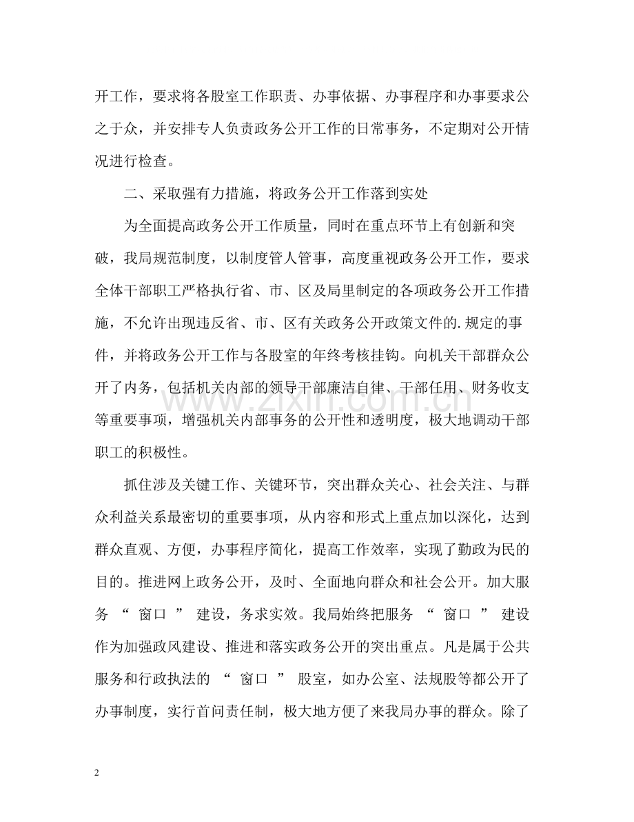 局政务公开工作总结.docx_第2页