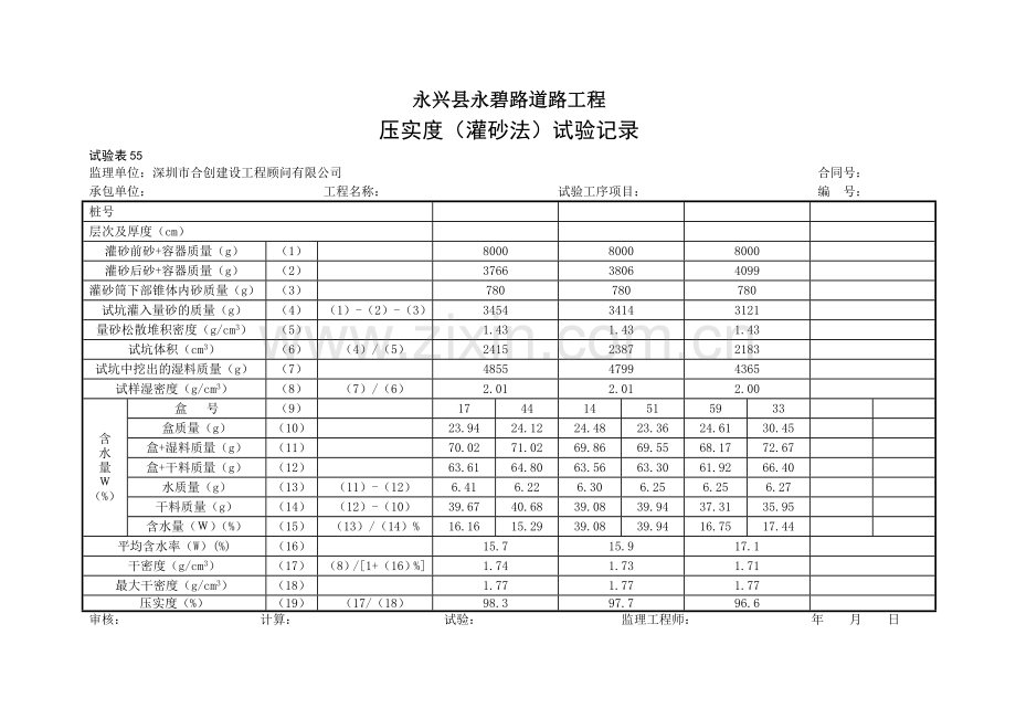 压实度试验资料表格_03(1.77_15.8_95%).doc_第2页