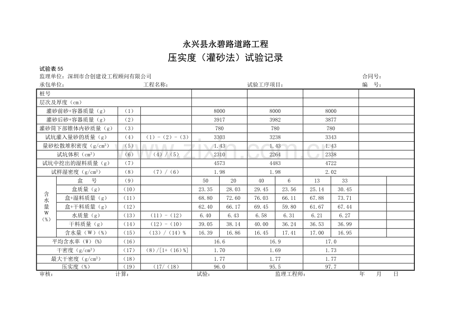 压实度试验资料表格_03(1.77_15.8_95%).doc_第3页