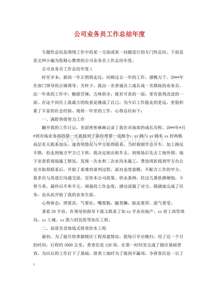 公司业务员工作总结年度.docx_第1页