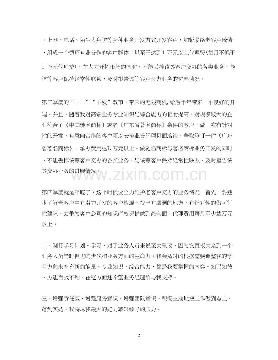 公司业务员工作计划.docx_第2页