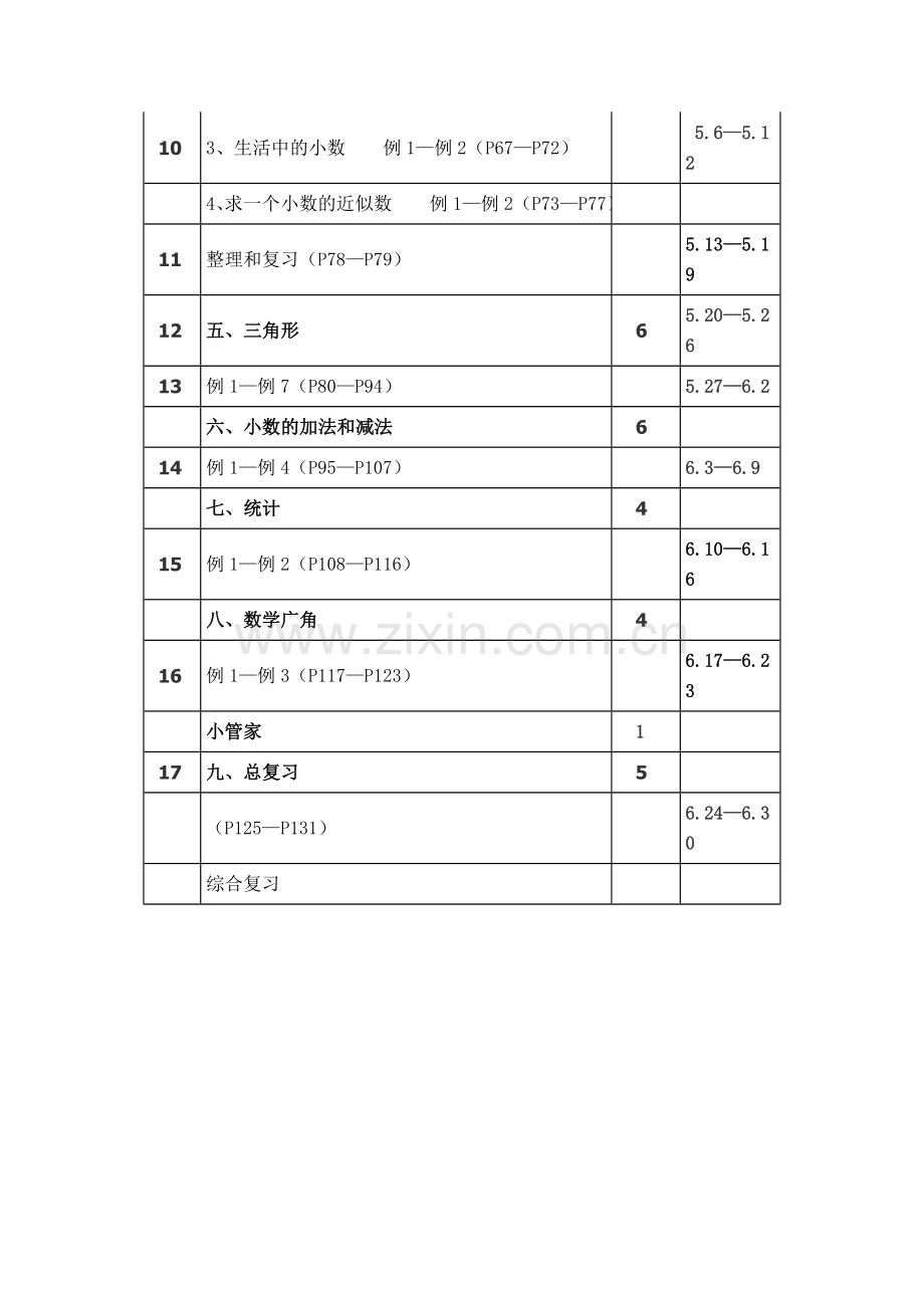 四年级数学下册导学案全册.doc_第3页