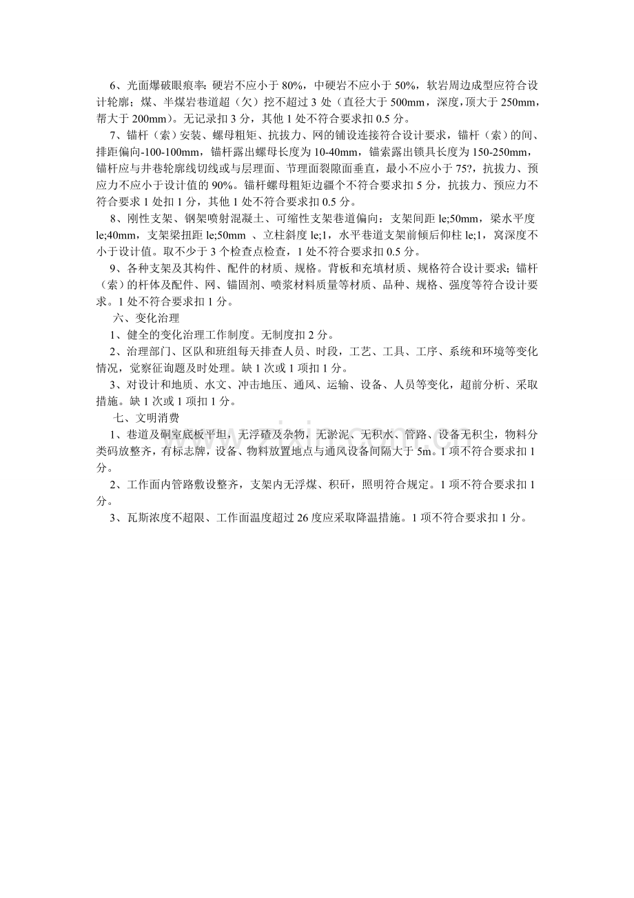 掘进安全质量标准化考核实施细则.doc_第2页