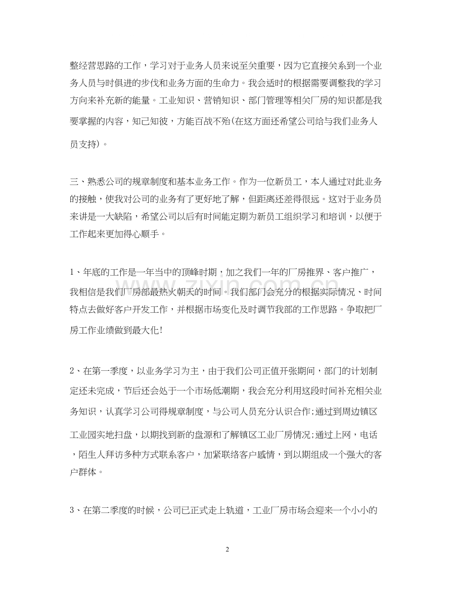 个人销售计划书.docx_第2页