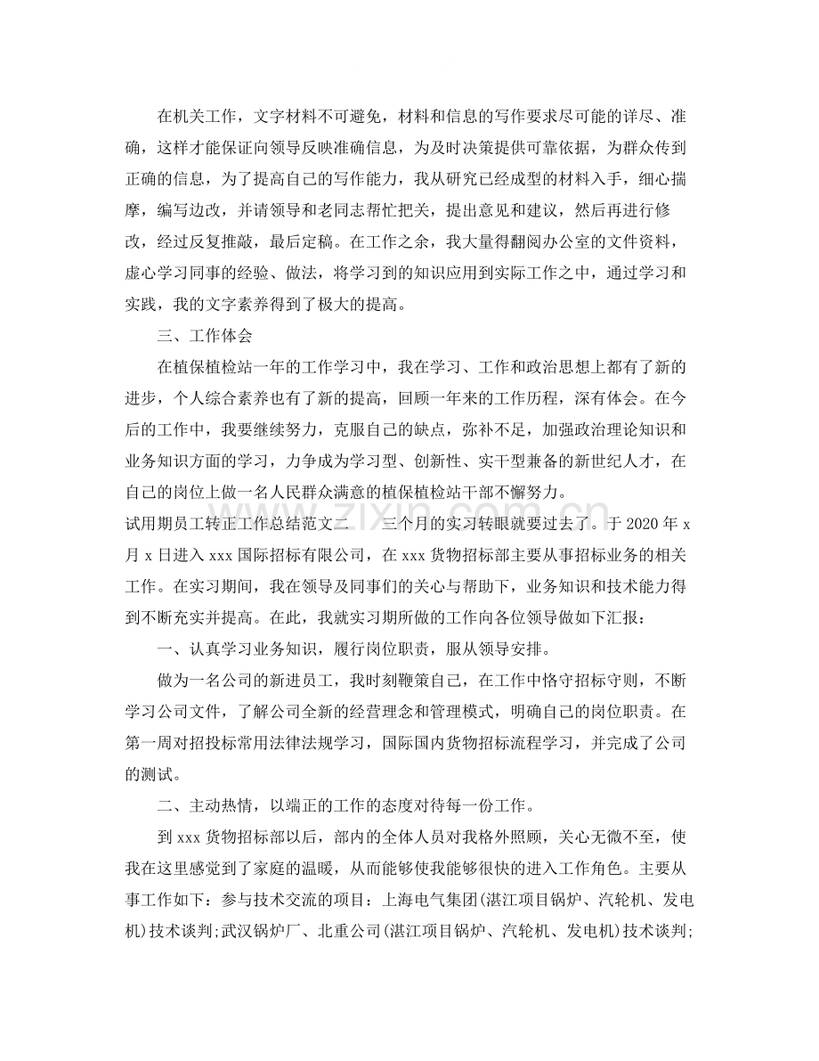 试用期员工转正工作总结.docx_第2页