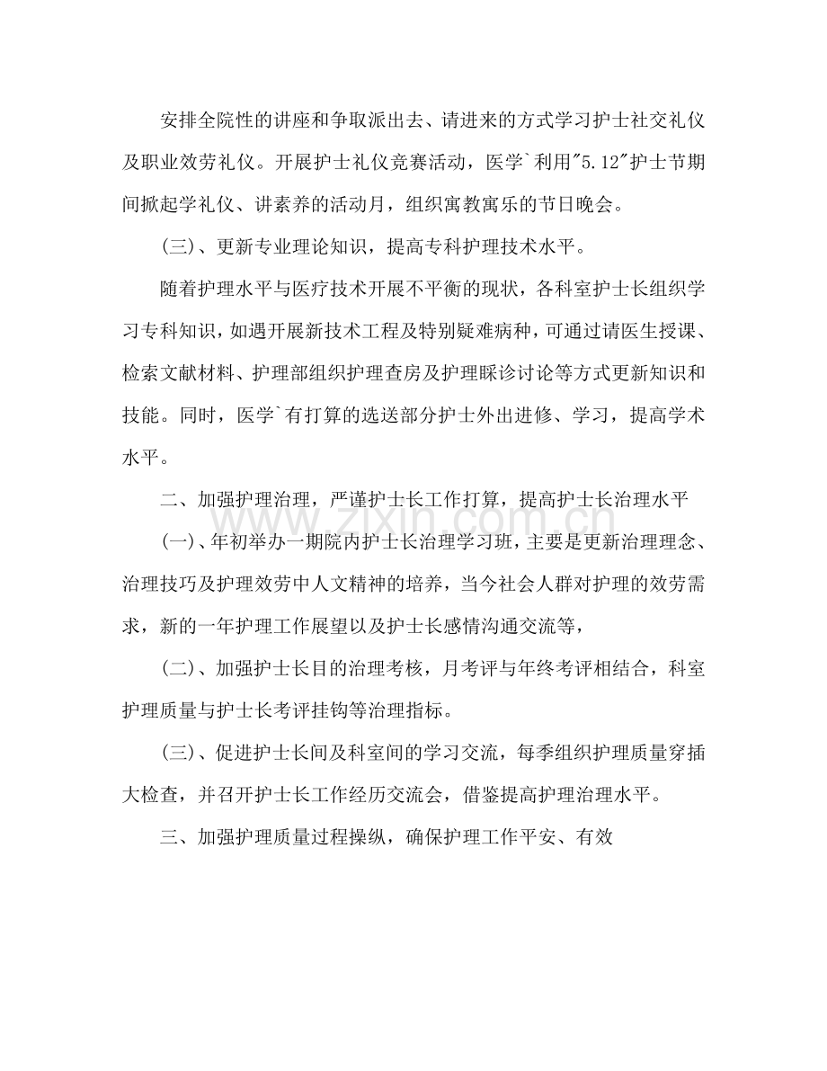 医院护士个人工作参考计划.doc_第2页