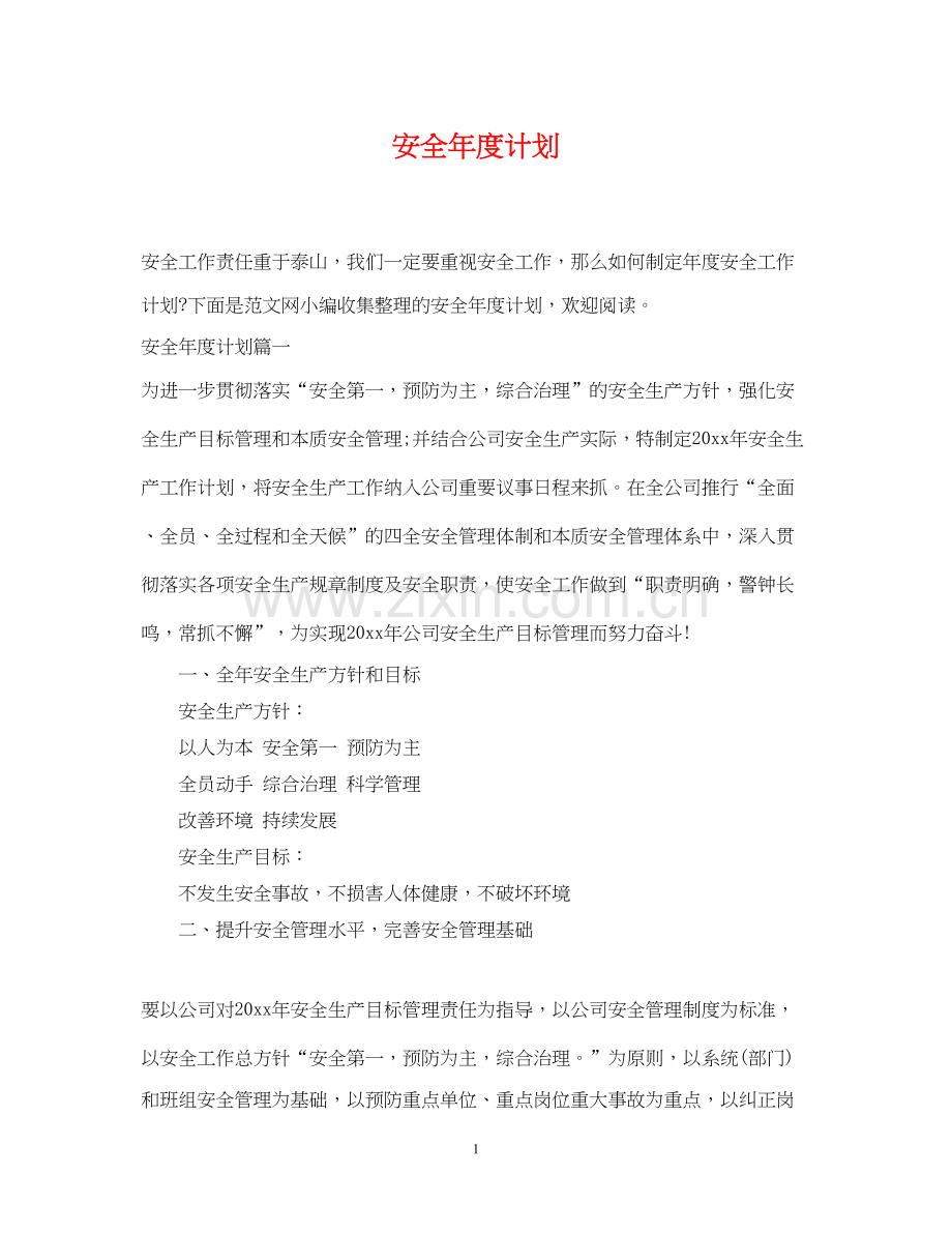 安全年度计划.docx_第1页