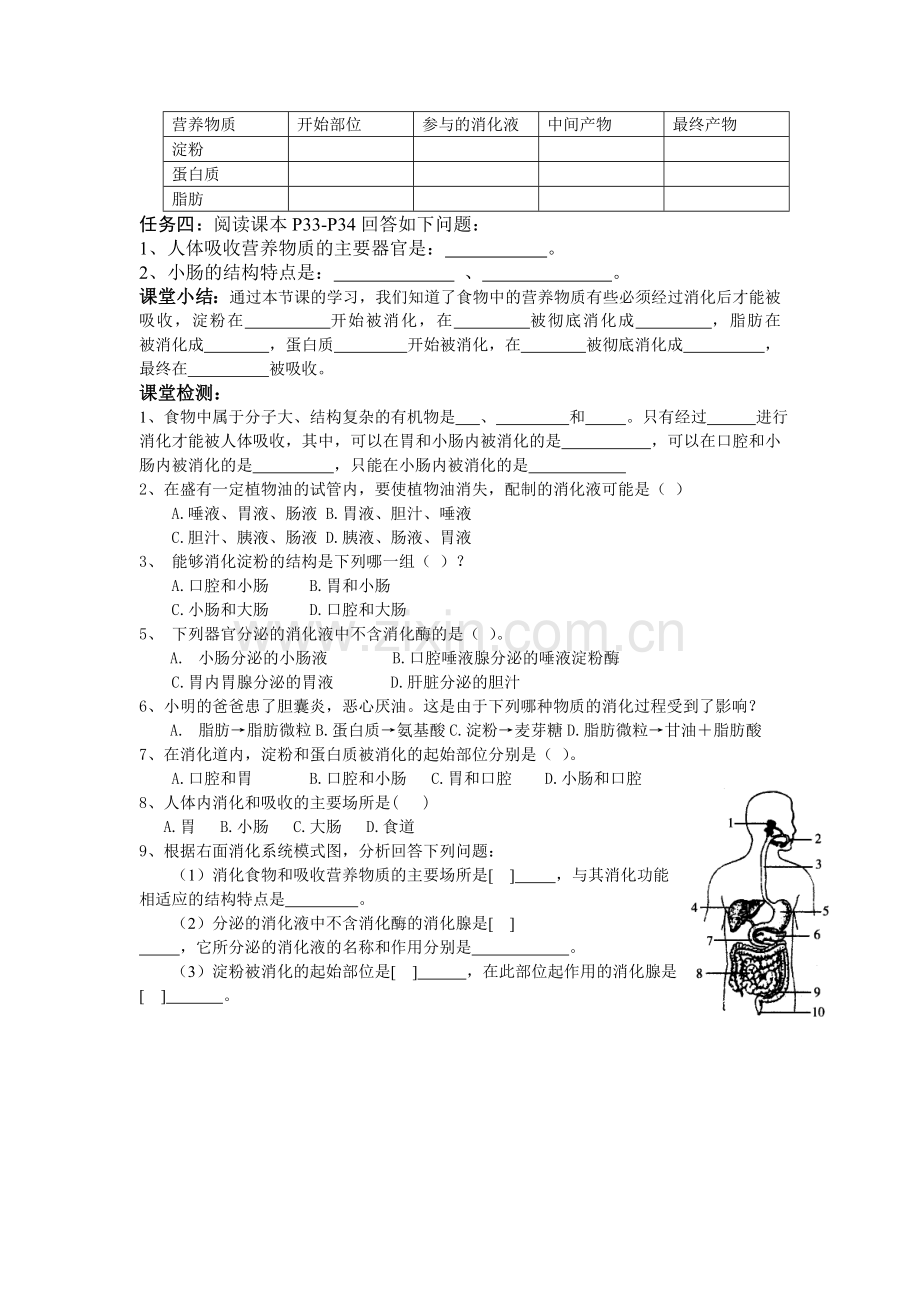 消化及吸收—导学稿.doc_第2页