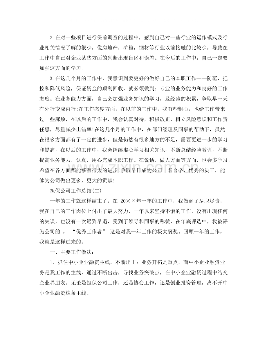 担保公司工作总结.docx_第2页