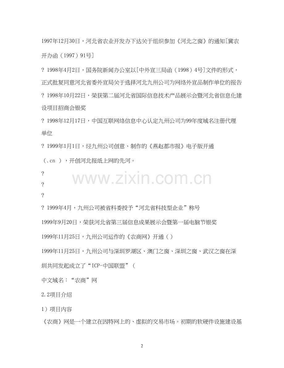 网站商业计划书.docx_第2页