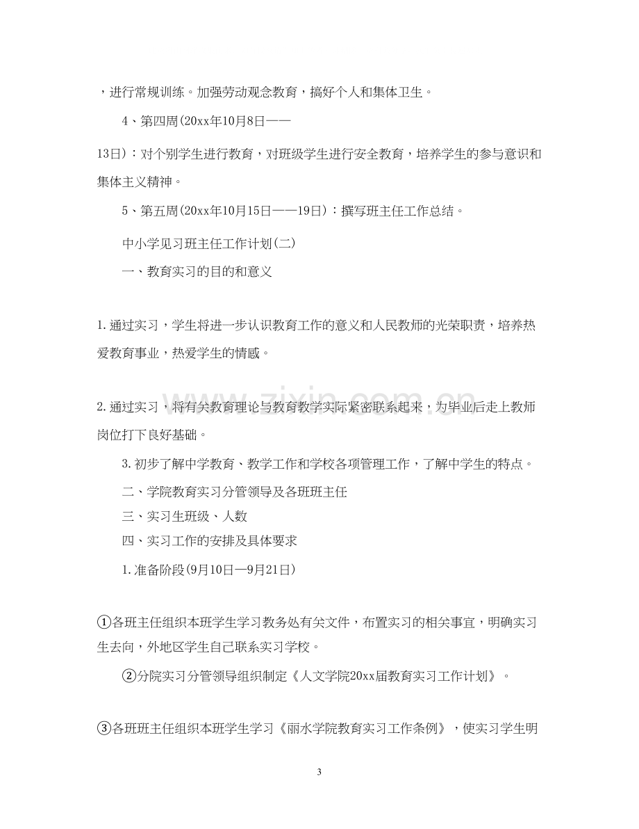 中小学见习班主任工作计划.docx_第3页