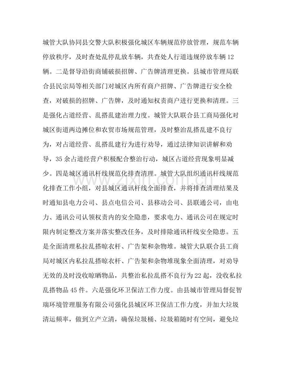 城管局三化整治行动总结.docx_第2页