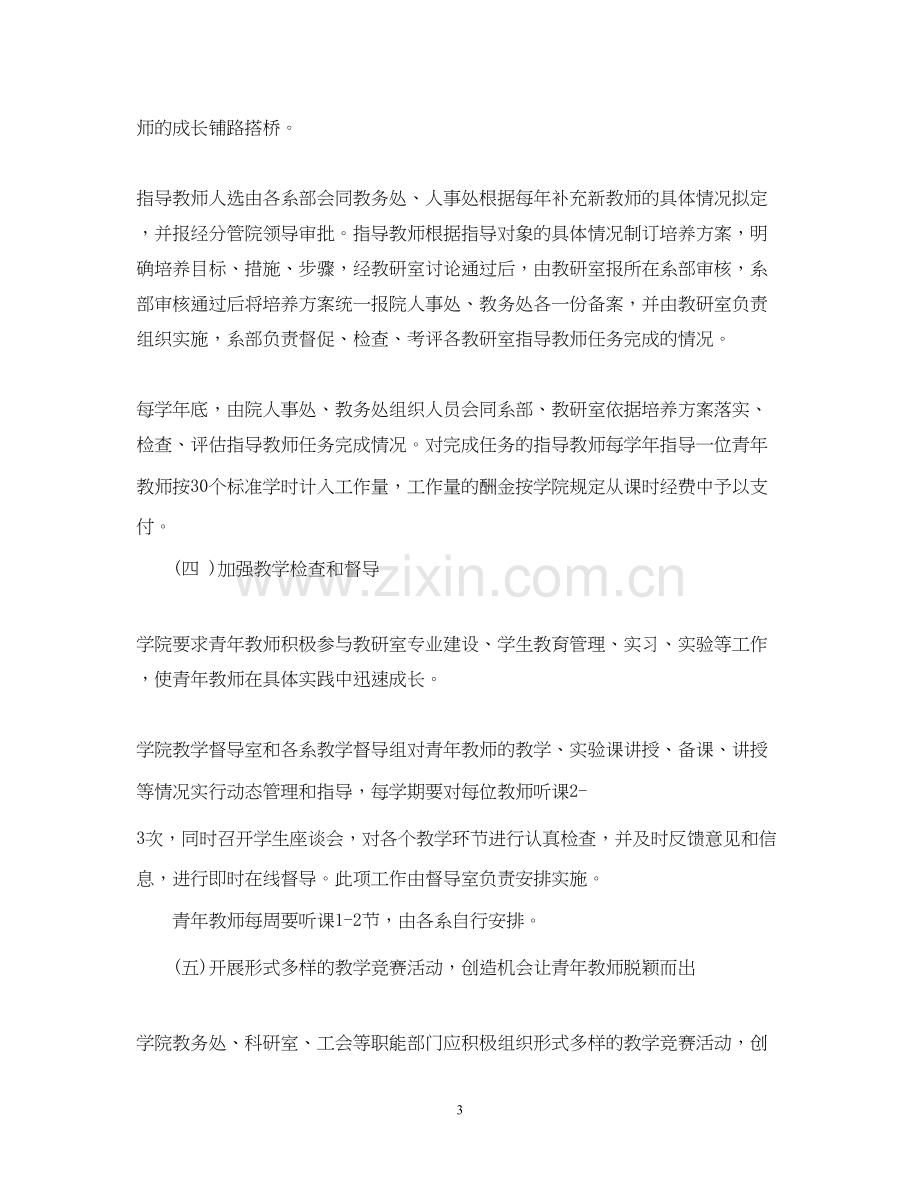 高校青年教师培养计划.docx_第3页