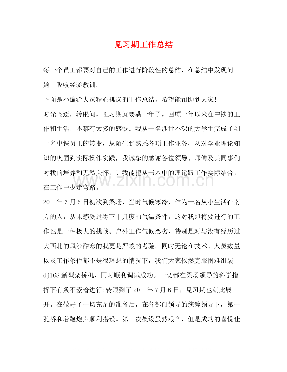 见习期工作总结.docx_第1页