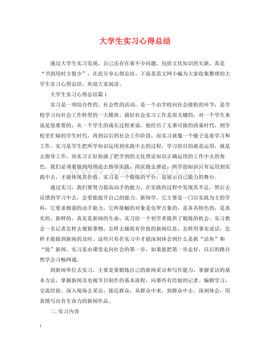 大学生实习心得总结.docx_第1页