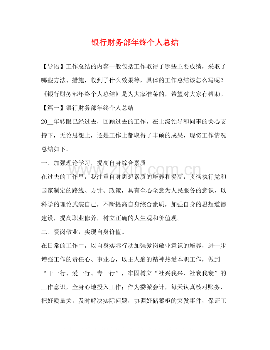 银行财务部年终个人总结.docx_第1页