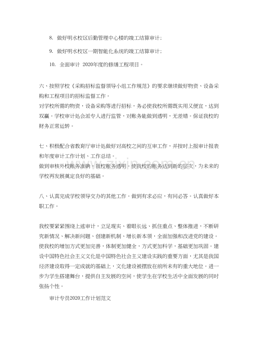 审计专员工作计划.docx_第3页