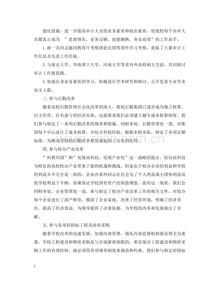 审计部个人总结范文.docx_第2页