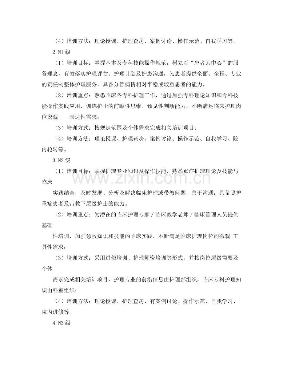 护理人员培训计划书 .docx_第2页