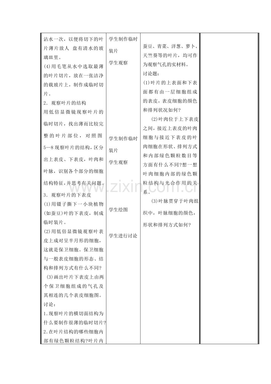 七年级生物上册 3.5.1 光合作用（第3课时）教案 （新版）北师大版-（新版）北师大版初中七年级上册生物教案.doc_第3页