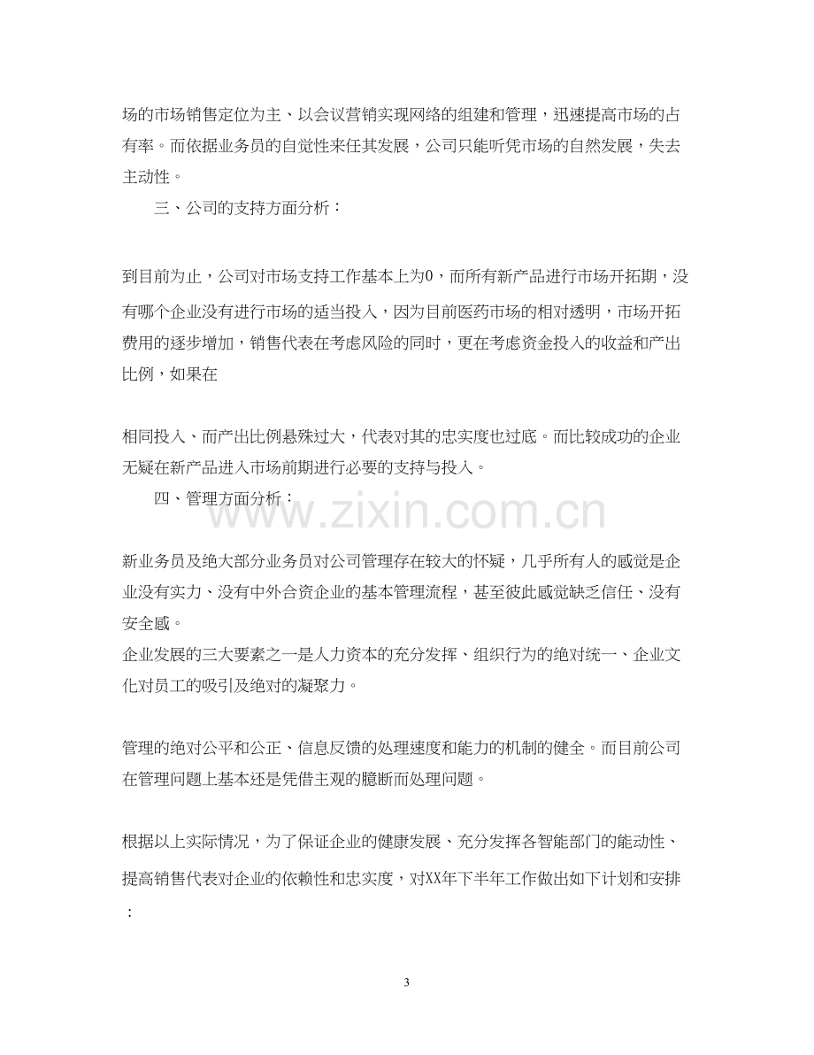 药品销售工作计划.docx_第3页