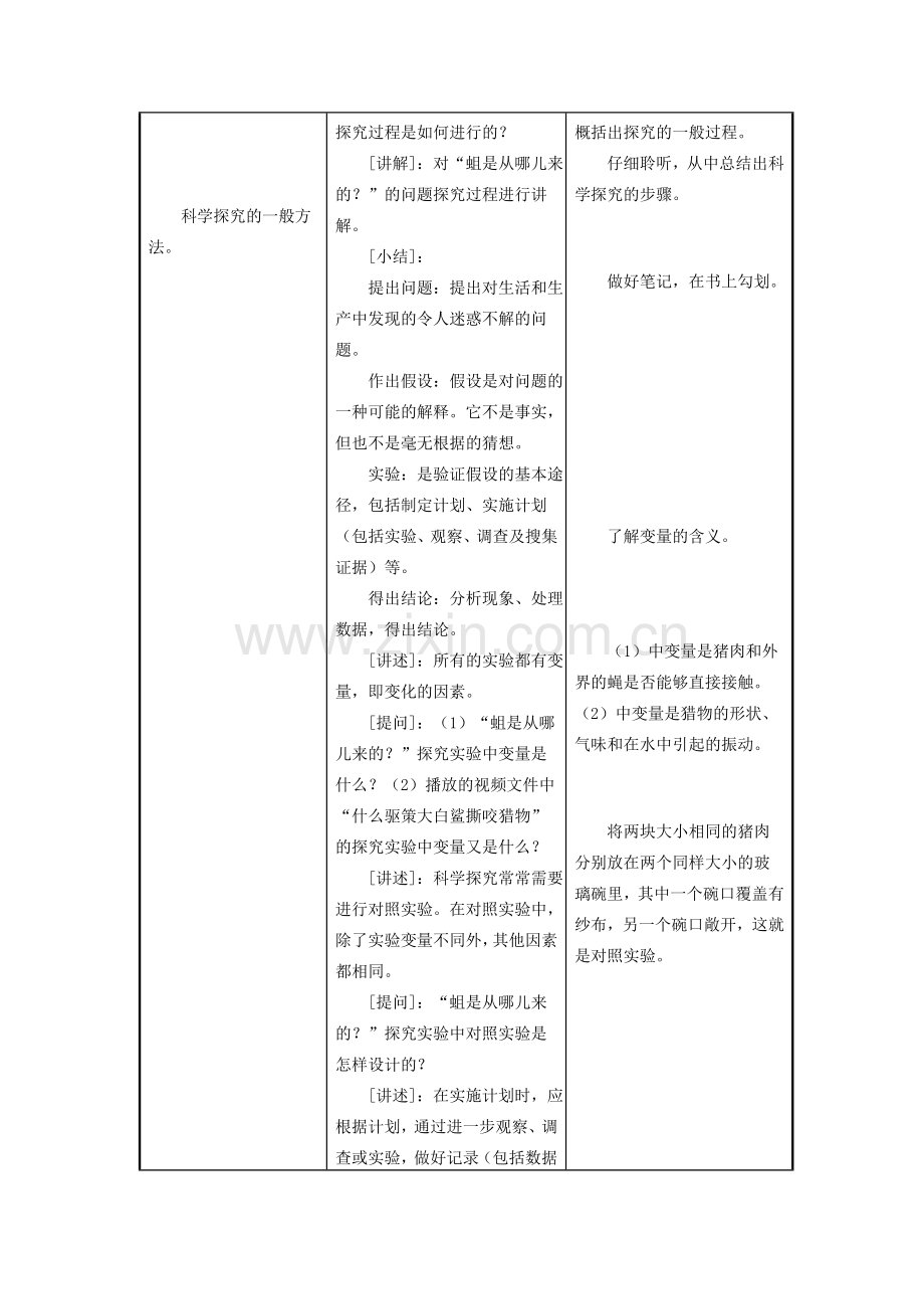 七年级生物上册《探索生命的方法》教案苏教版.doc_第2页