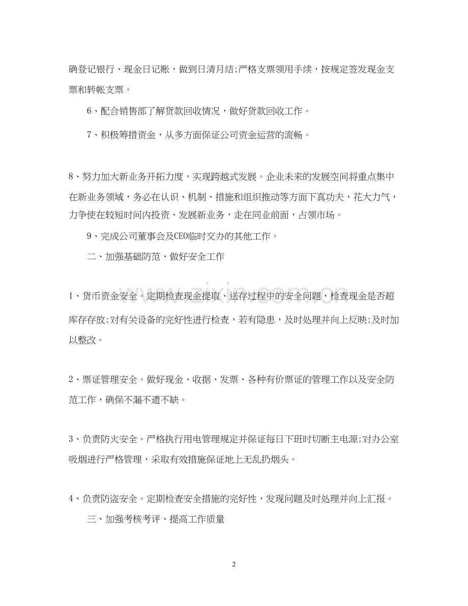 公司财务工作计划.docx_第2页