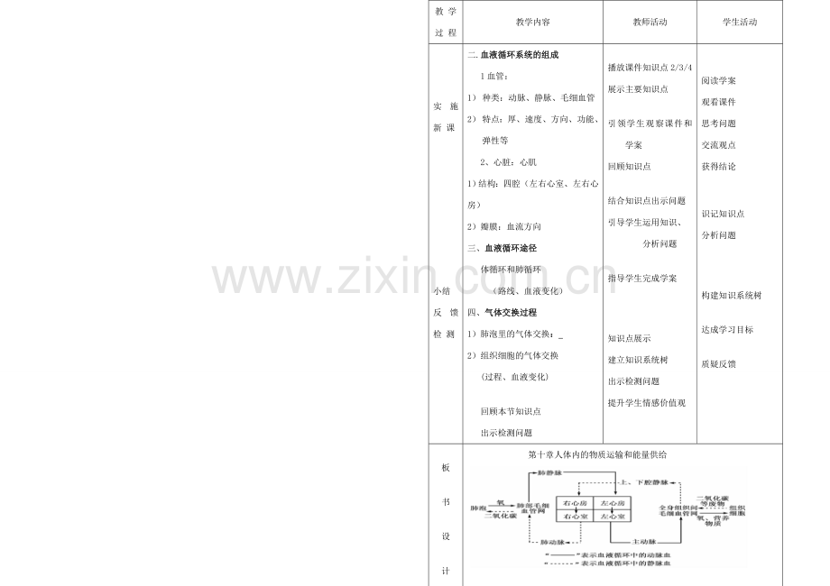 七年级生物下册 第四单元 第十章《人体内的物质运输和能量供给》复习教案 （新版）苏教版-（新版）苏教版初中七年级下册生物教案.doc_第2页