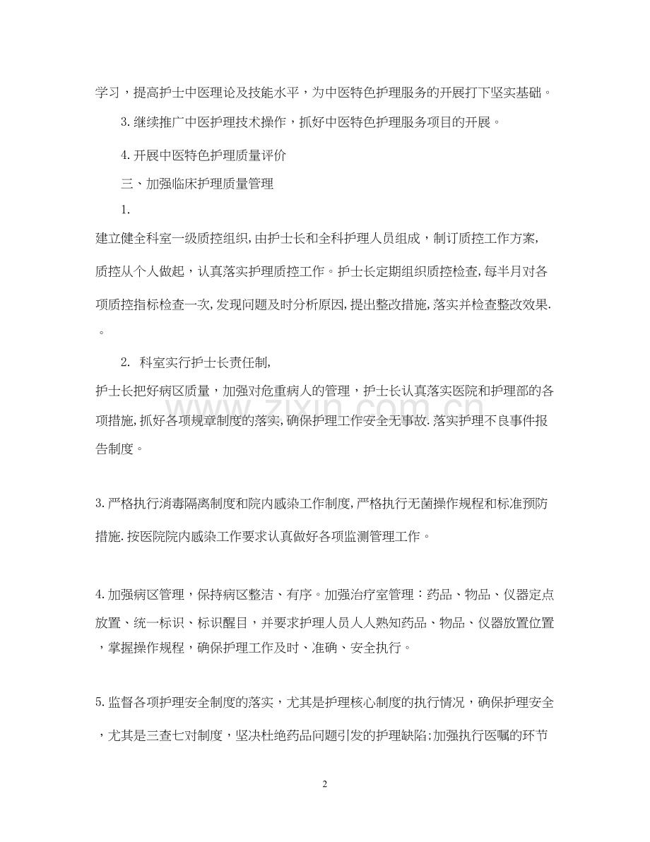 护士工作计划书.docx_第2页