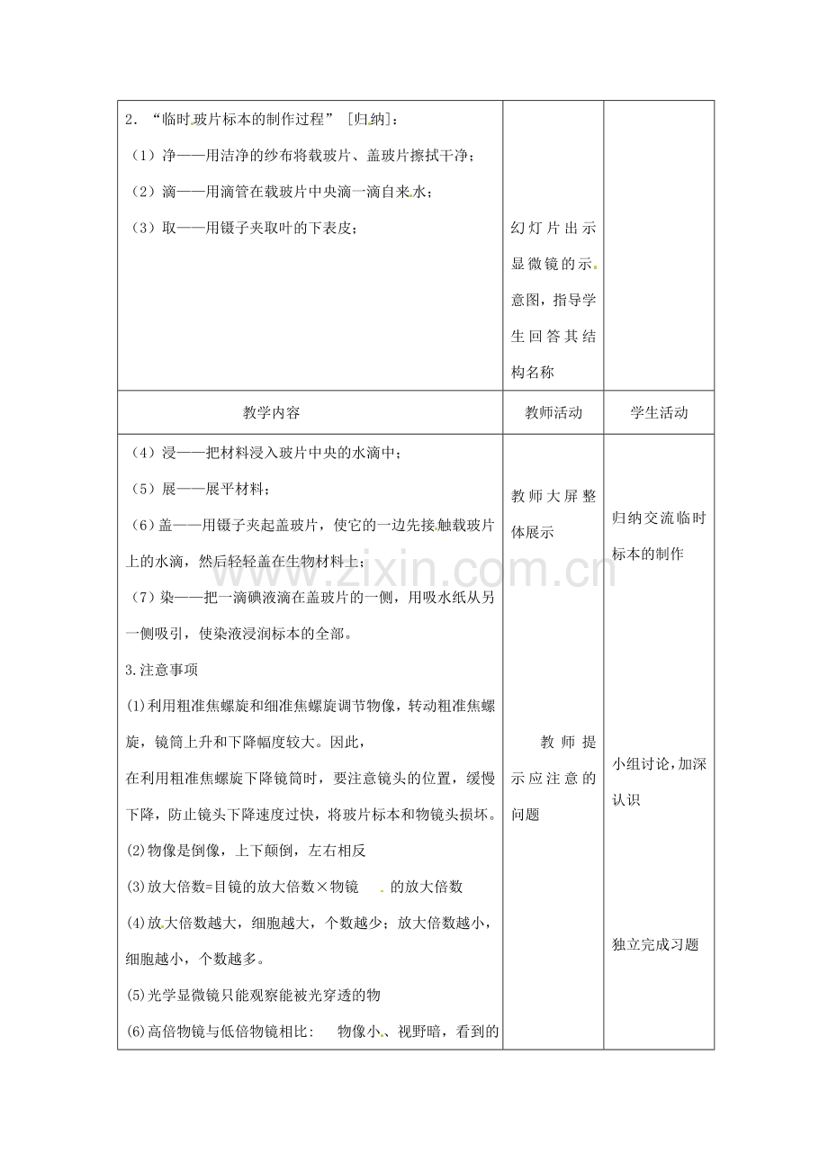 七年级生物上册 第2章 探索生命教案 苏教版-苏教版初中七年级上册生物教案.doc_第2页