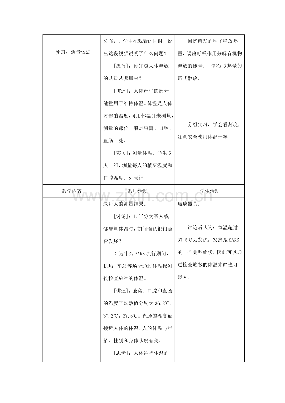 七年级生物下册 第4单元 生物圈中的人 第五节 人体能量的供给名师教案2 苏教版.doc_第3页