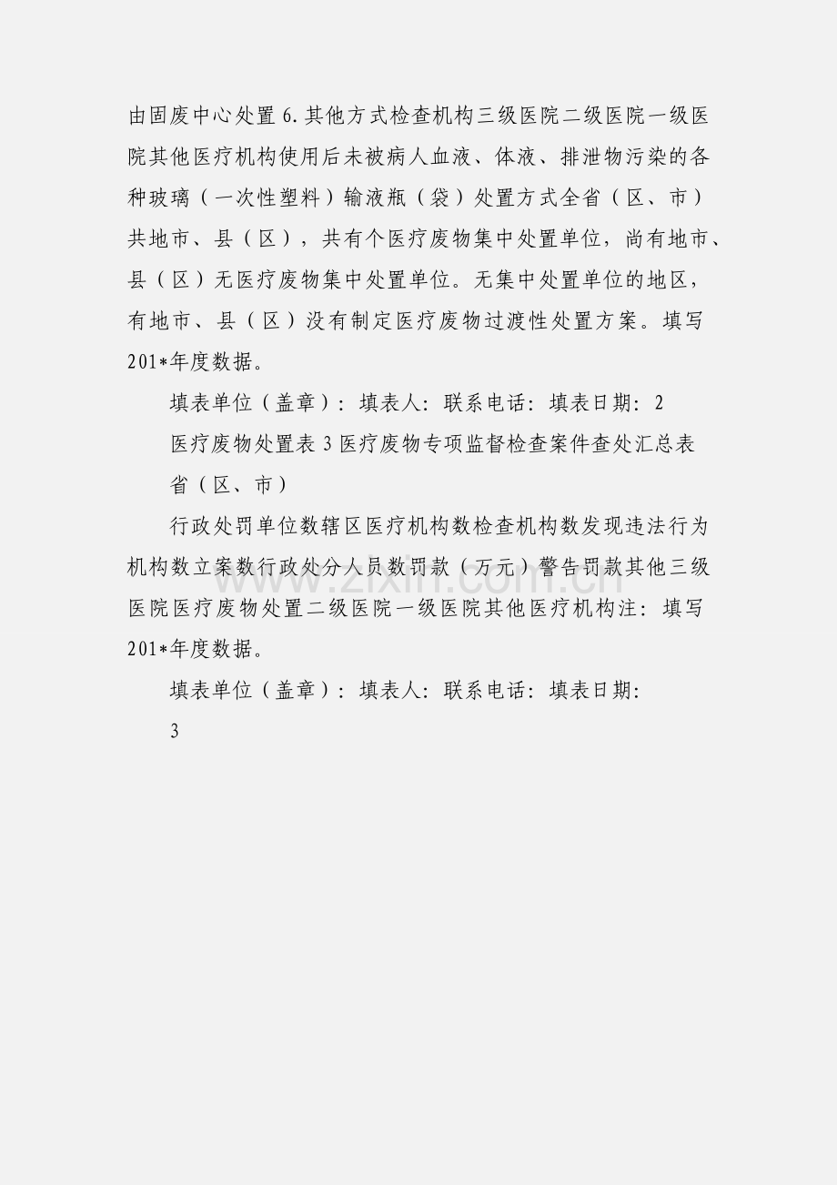 201_年医疗废物专项监督检查表格 (1).docx_第3页