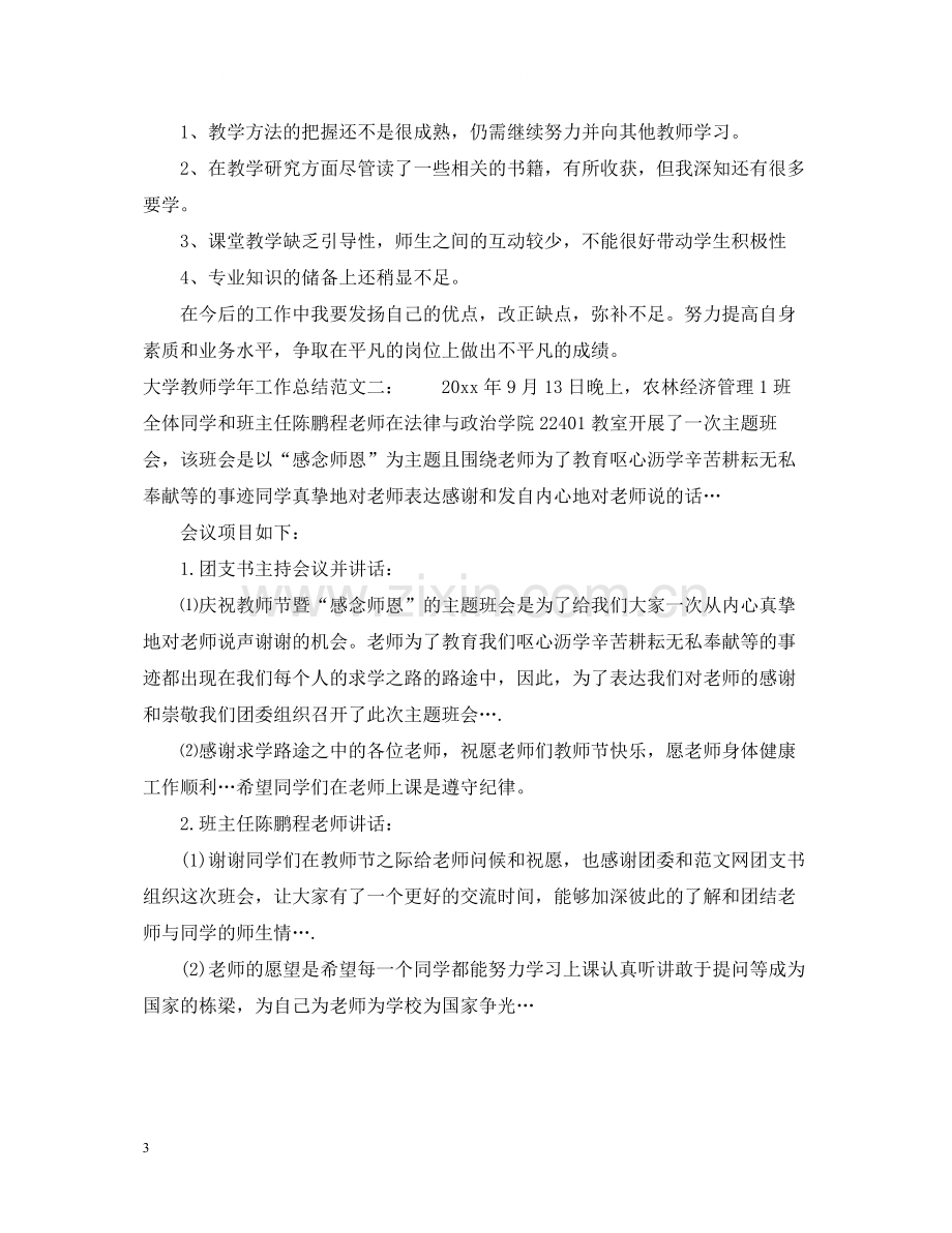 大学教师学年工作总结.docx_第3页