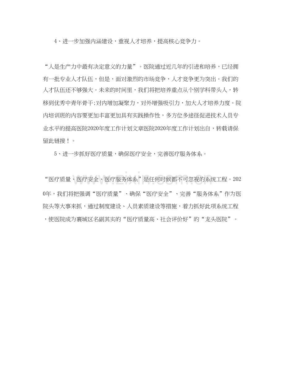 医院年度工作计划格式.docx_第2页