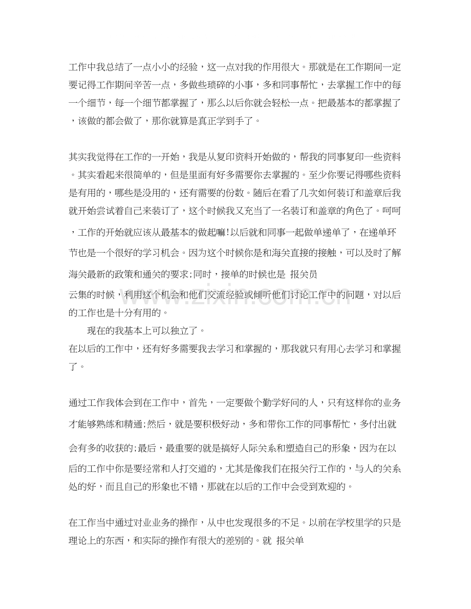 报关员个人工作总结与计划.docx_第3页