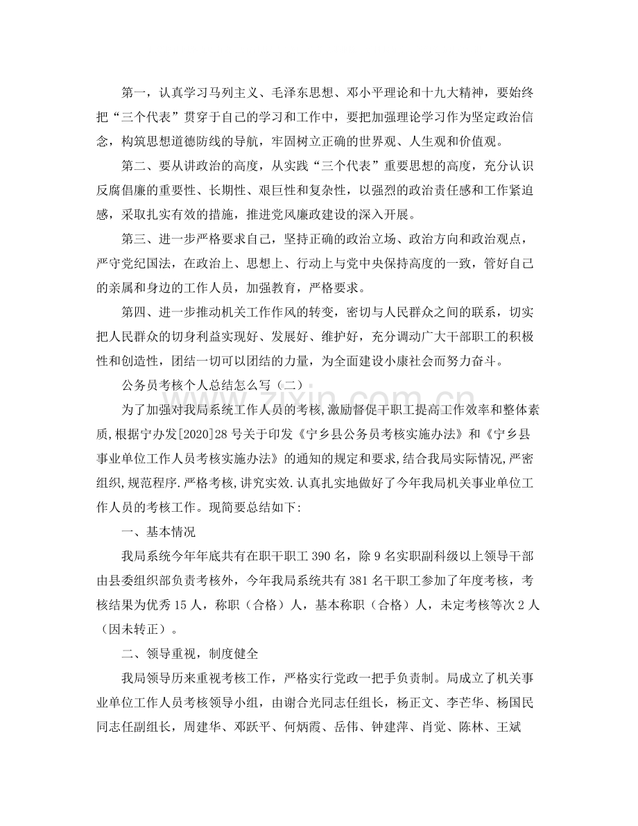 公务员考核个人总结怎么写.docx_第2页