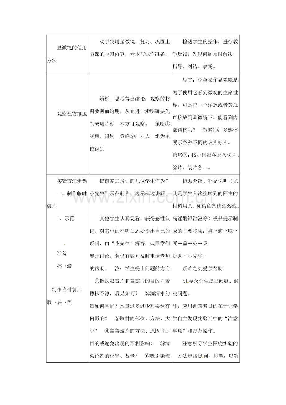 安徽省合肥市长丰县七年级生物上册 2.1.2 植物细胞教案4 （新版）新人教版-（新版）新人教版初中七年级上册生物教案.doc_第2页