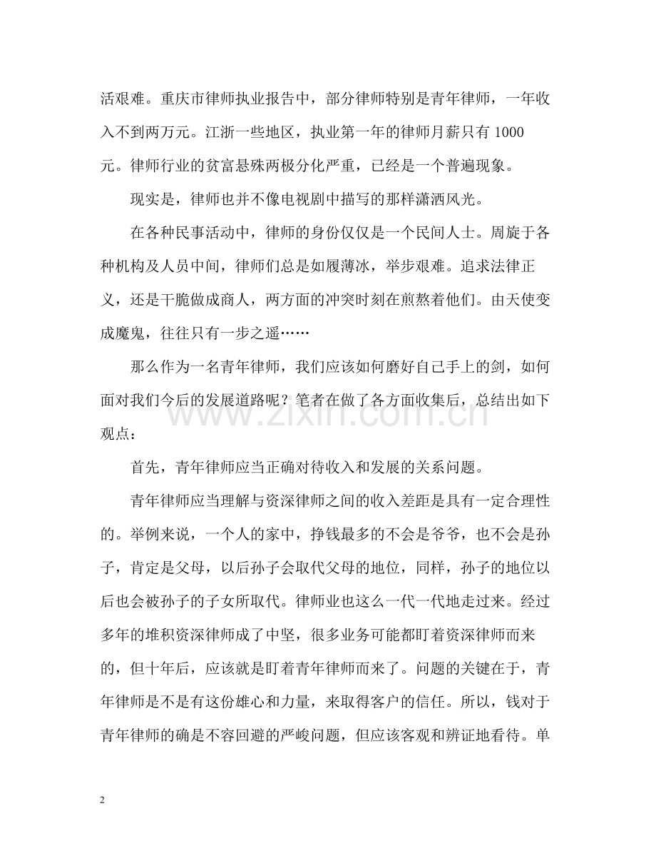 青年律师年度个人工作总结.docx_第2页