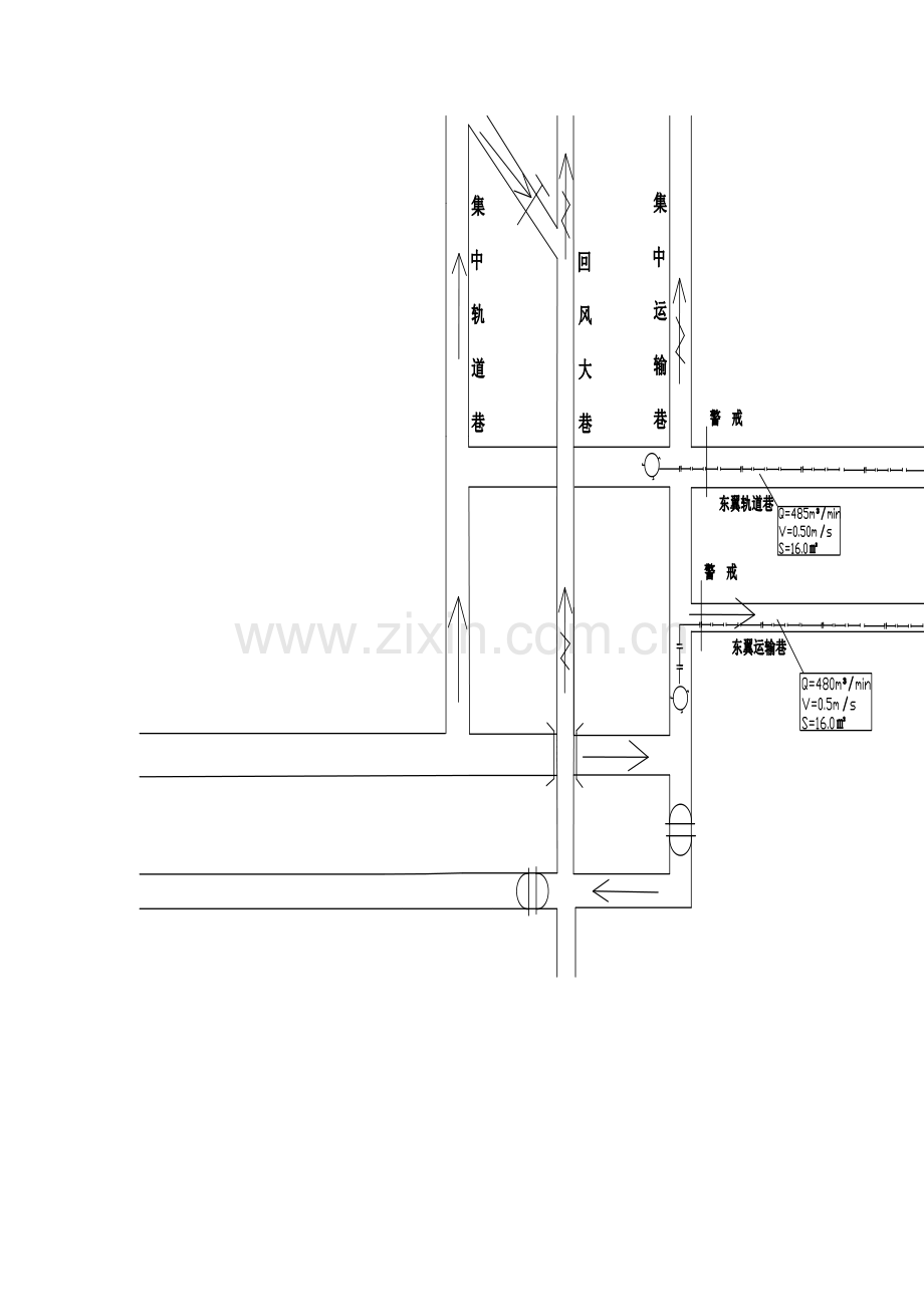 东翼运输巷及东翼轨道巷贯通安全措施.doc_第3页